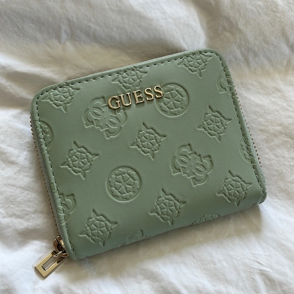 Handbags - Mint Green, Compact Wallet by Guess